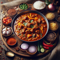 Delicious Indian food Rogan Josh