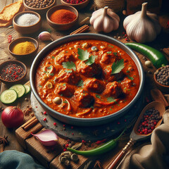 Delicious Indian food Rogan Josh