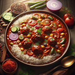 Delicious Indian food Rogan Josh