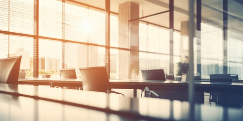 Sunlit modern office space