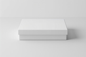 Mockup white box front view, 3D box