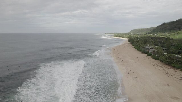 Flying Over Banzai Beach,Norht Shore, Oahu, Hawaii