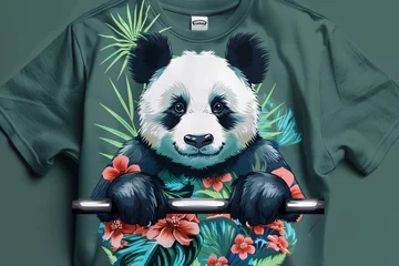 Outdoor-Kissen a shirt with a panda on it © Gheorhe
