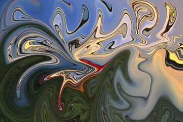 Obraz premium Abstract green and blue background for textures and overlays