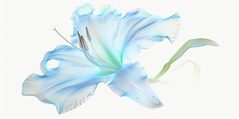 lily flower isolated on white