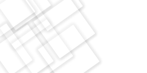 Abstract background seamless with lines and technology square triangle geometric texture background. White geometric minimal and rectangle shape banner design. Modern background used about technology.