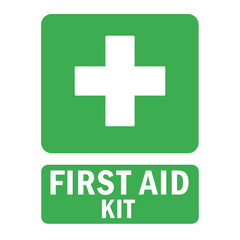first aid kit sign element design.
