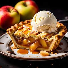 Whimsical Fruit Tart Delight: Glazed Berries in Morning Light. Sweet Indulgence with Vibrant Colors and Tempting Presentation