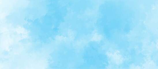 Blue sky with cloud .Beautiful blue sky with white clouds .bright cloud cover in the sun calm clear winter air background .gradient light white background.	