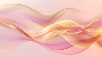 abstract background pink and gold wave