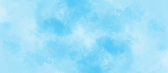 Blue sky with cloud .Beautiful blue sky with white clouds .bright cloud cover in the sun calm clear winter air background .gradient light white background.	