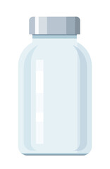 glass bottles isolated