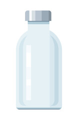 glass bottles isolated