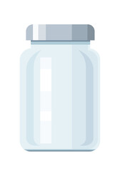 glass bottles isolated