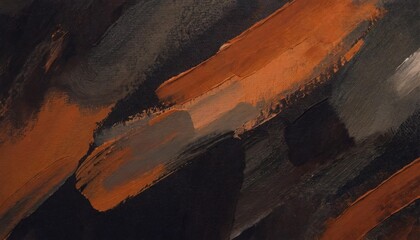 abstract orange oil paint brushstrokes texture pattern contemporary painting wallpaper