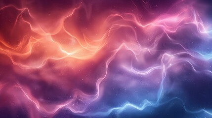 Cosmic Energy Flow, Vibrant Pink and Blue Swirls, Abstract Nebula Texture