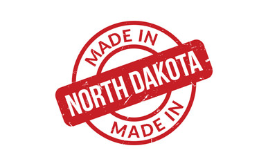 Made In North Dakota Rubber Stamp