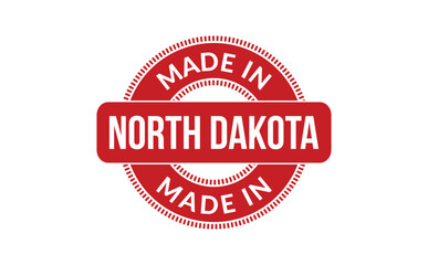 Made In North Dakota Rubber Stamp