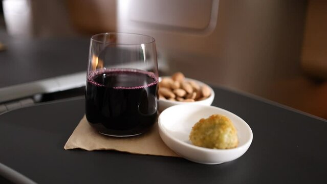 In-Flight Snack and Beverage Consumption