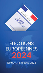 Naklejka premium Élections Européennes 2024