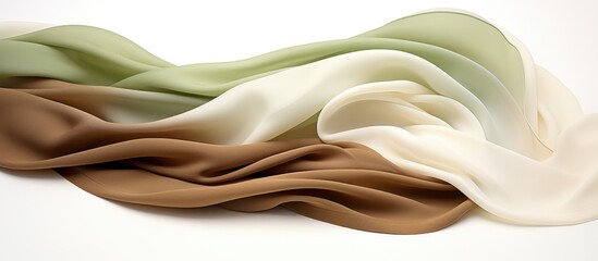 Group of assorted fabric colors on white surface