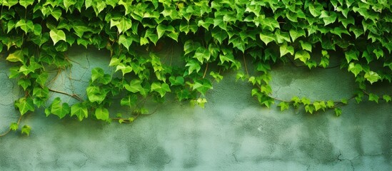 Green foliage covering a wall