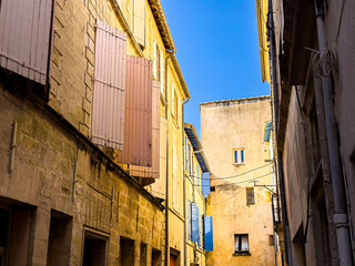 Street view of old village Beaucaire in France - 781220798