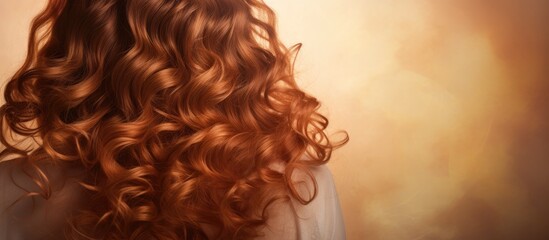 Woman with vibrant red hair in white shirt