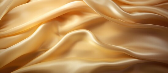 Soft yellow silk fabric texture
