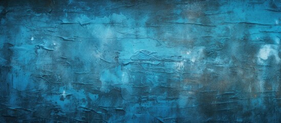 Old faded blue wall - obrazy, fototapety, plakaty