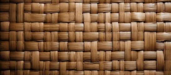Woven Basket on Wooden Surface