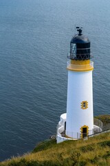 Fototapeta na wymiar Vertical shot of Maughold Lighthouse of the Isle of Man