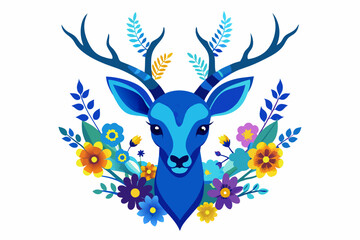 bluewing-kawaii-vector-deer-head-with-superimposed