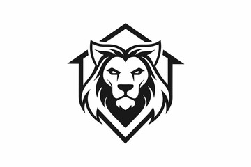 lion-s-head-inside-a-house-logo-vector-icon-design