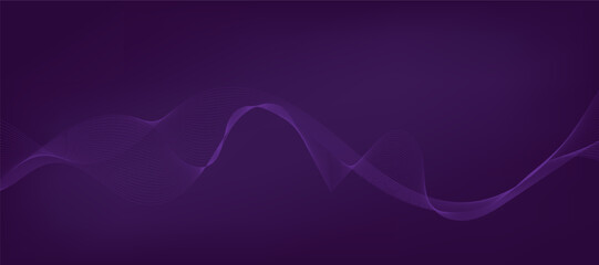 Abstract vector gradient background with waves	
