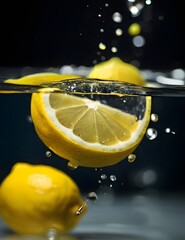 lemons falls in the water