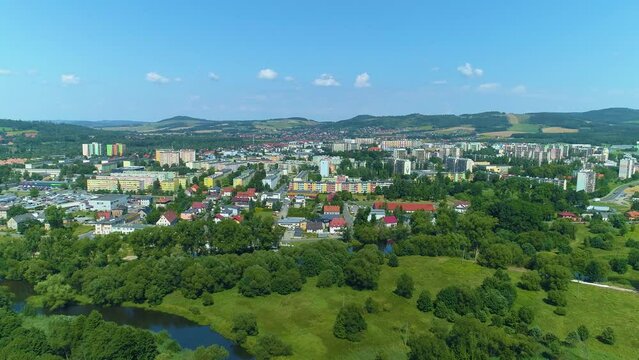 Beautiful Landscape Town Jelenia Gora Krajobraz Aerial View Poland