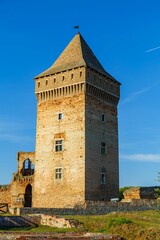 Ancient Bac fortress on a sunny day in Vojvodina, Serbia
