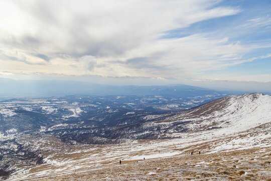Rtanj mountain valley in winter, Serbian Carpathians
