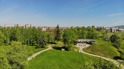 View of a Slobodiste park, Krusevac - Serbia