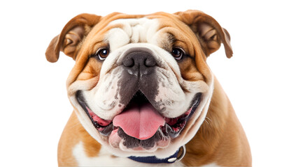 Obraz premium Happy Bulldog with Tongue Out