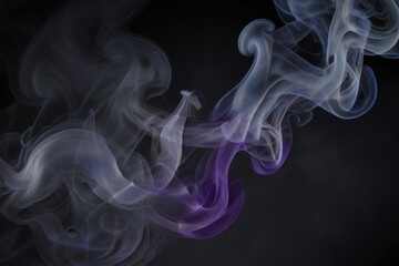 Obraz premium Coloring thick smoke background texture. fog