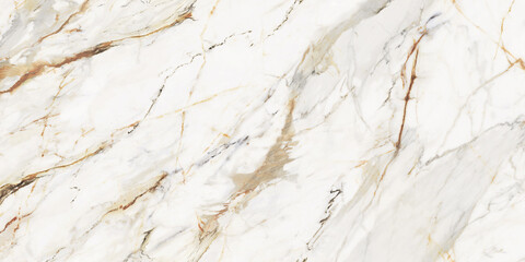 Abstract white marble background with brown and grey colour veins, statuario marble texture...