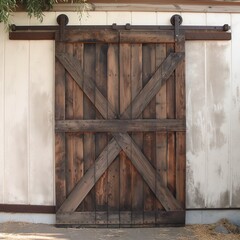 Sliding barn door for barn photo