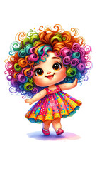 Fototapeta premium girl with hair