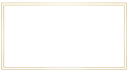 Luxurious wide frame in gold leaf finish, ornate rococo elements for elegant interior design, Rectangular gold frame, baroque luxury, carved details, vintage golden frame, isolated on transparent back