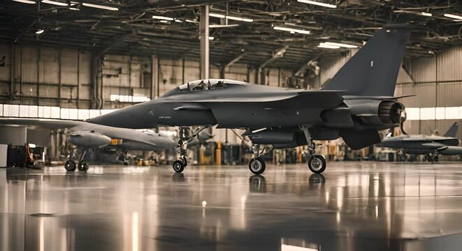 Fighter jet factory.