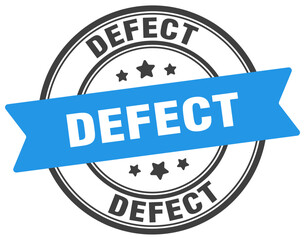 Fototapeta premium defect stamp. defect label on transparent background. round sign