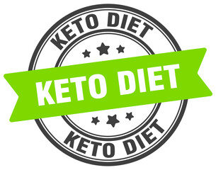 keto diet stamp. keto diet label on transparent background. round sign
