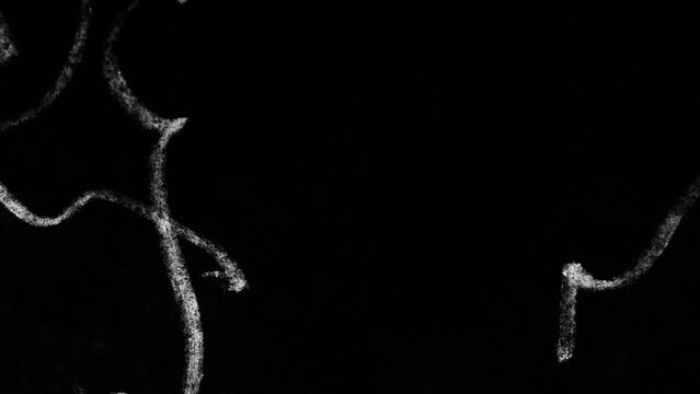 Grunge doodle texture. Dust and scratches old damaged surface Retro vintage inverted effect on white background. High quality 4k footage